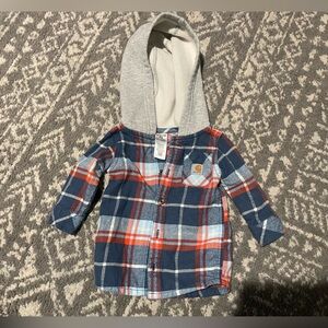 Carharttt baby flannel w/ hood 6mo